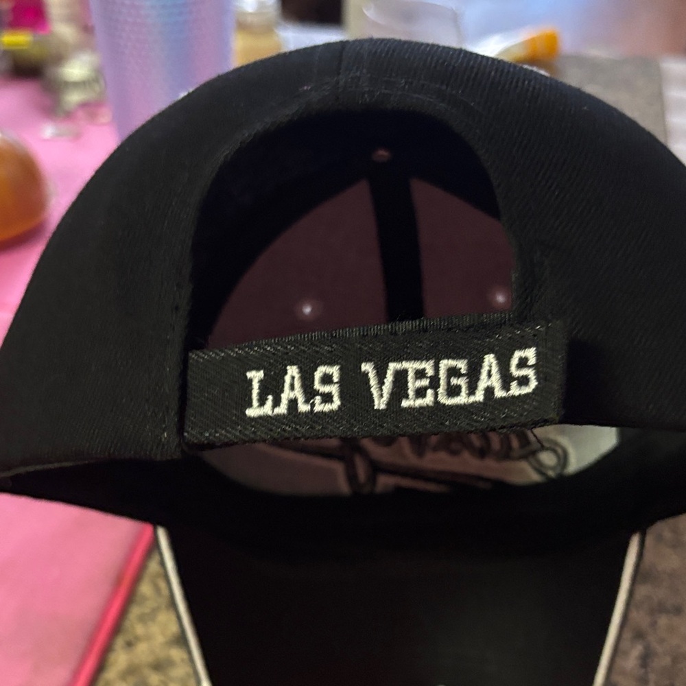 Las Vegas Embroidered Black Cap - Picture 4 of 5